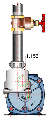 MTH Offset Strainer Setup.