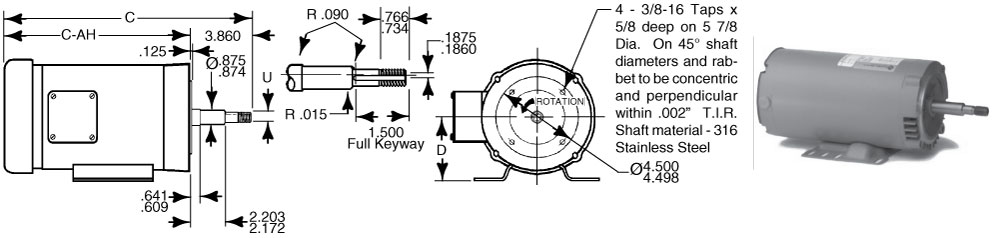 C15 style motor